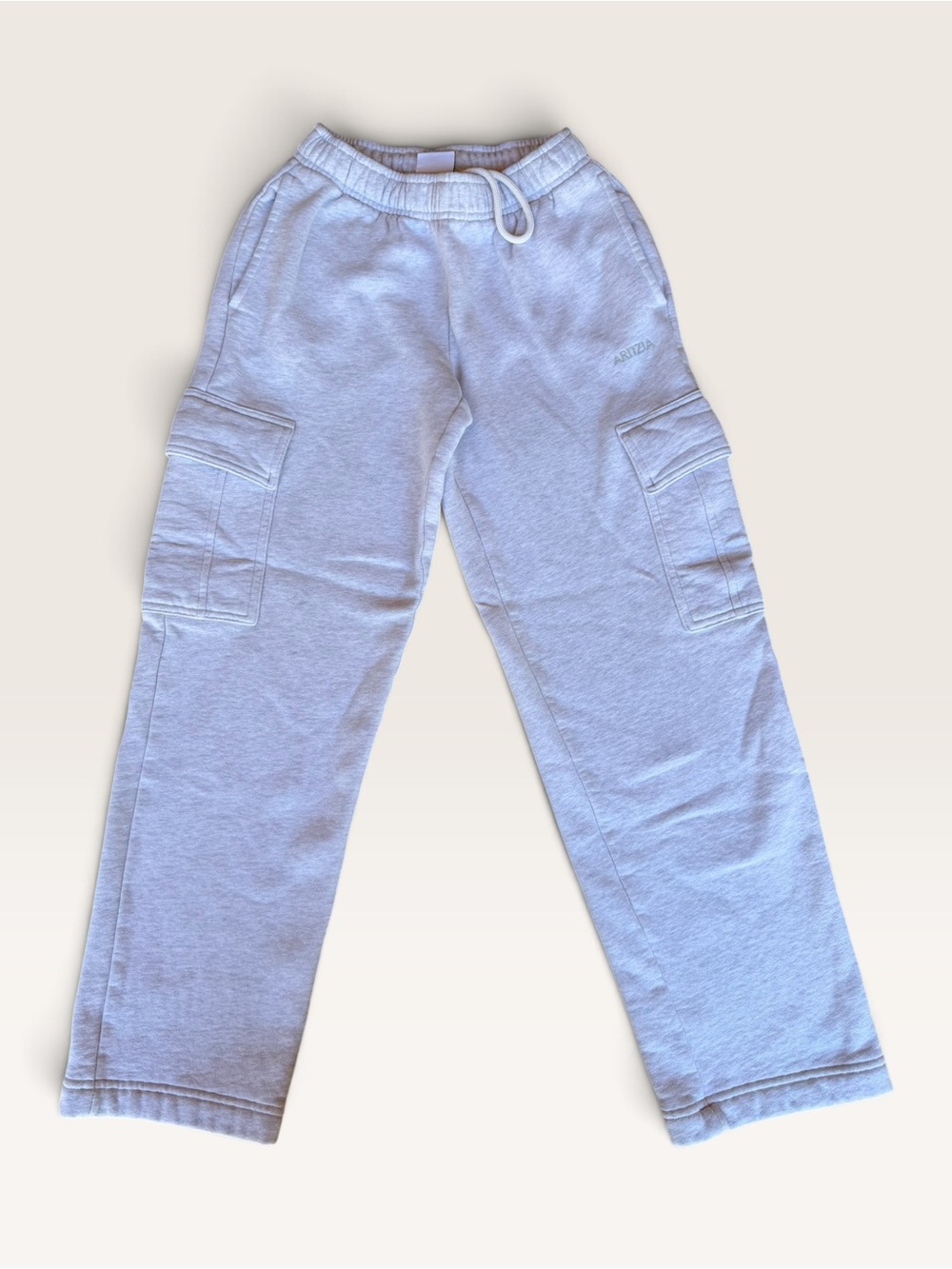 Aritzia Light Gray Cargo Joggers